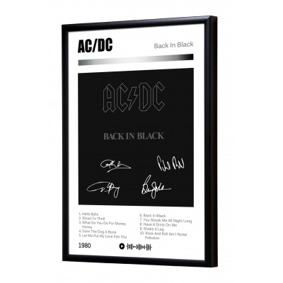 AC/DC "Back in Black" album print