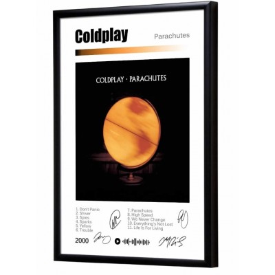 Coldplay "Parachutes" album print