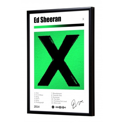 Ed Sheeran "x" album print