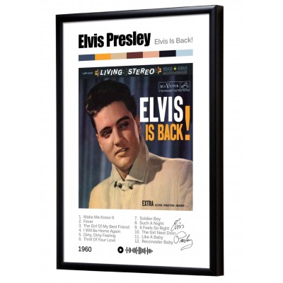 Elvis Presley "Elvis is back" album print