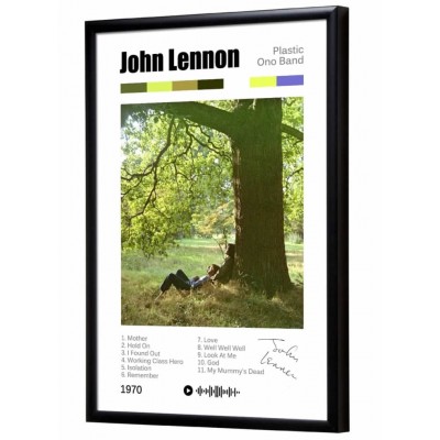 John Lennon "Plastic ono Band" album print