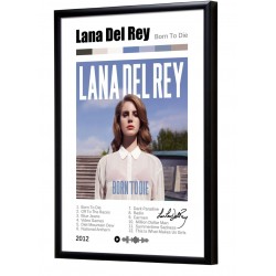 Lana Del Ray "born to Die" album print