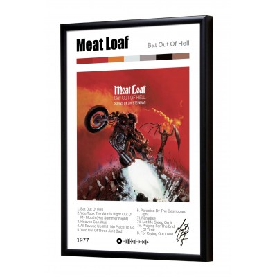 Meat Loaf "Bat out of Hell" album print