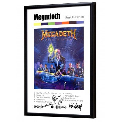 Megadeath "Rust in Peace" album print