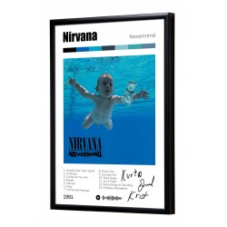 Nirvana "nevermind" album print