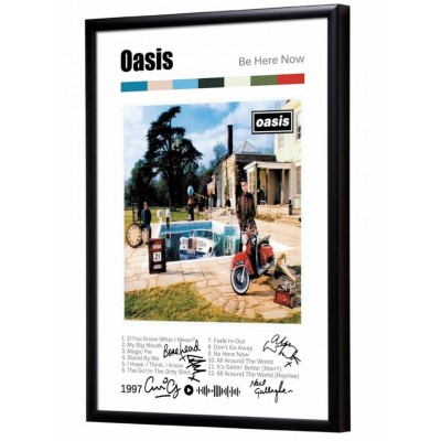 Oasis "Be here now" album print