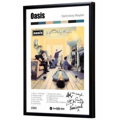 Oasis "Definitely Maybe" album print