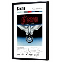 Saxon "Wheels of Steel" album print