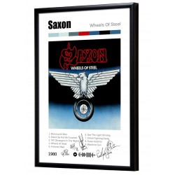 Saxon "Wheels of Steel" album print