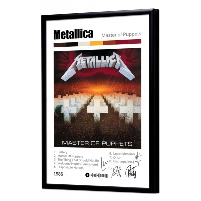 Metallica "Master of Puppets" album print Metallica "Master of Puppets" album print