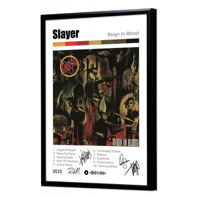 Slayer "reign in Blood" album print Slayer "reign in Blood" album print