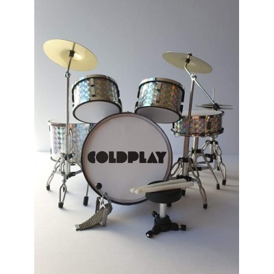 Coldplay Miniature Drum kit logo