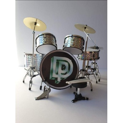 Deep Purple Miniature Drum kit logo