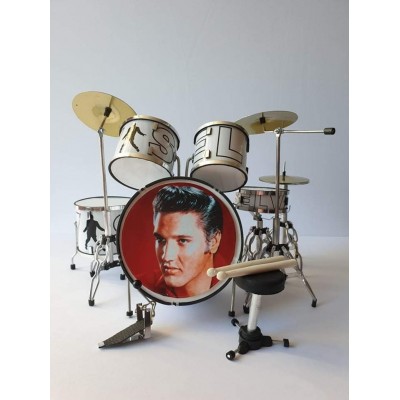 Elvis Presley Miniature Drum kit