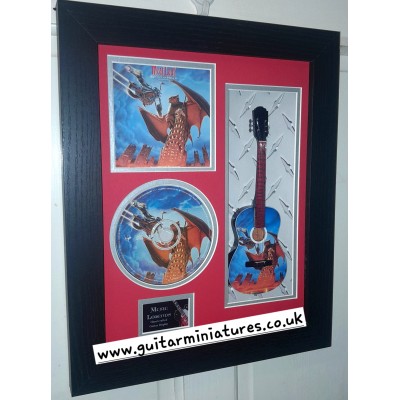 Meatloaf Bat Out Of Hell II Miniature 10" Guitar & CD/Sleeve Framed Presentation