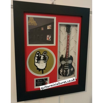 Arctic Monkeys Miniature 10" Guitar & CD/Sleeve Framed Presentation