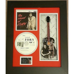 Billy Fury The Sound Of Fury Miniature 10" Guitar & CD/Sleeve Framed Presentation