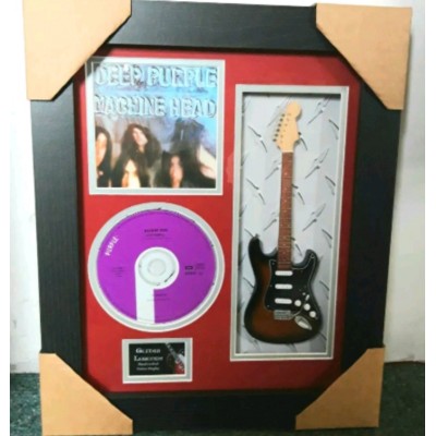 Deep Purple Miniature 10" Guitar & CD/Sleeve Framed Presentation