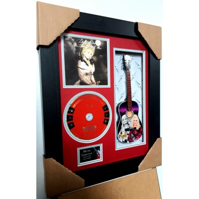 Dolly Parton Miniature 10" Guitar & CD/Sleeve Framed Presentation