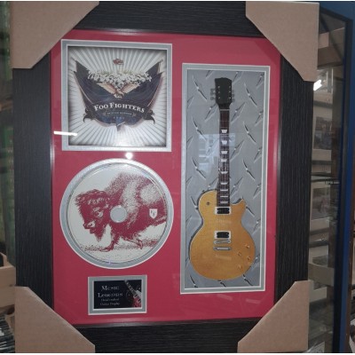 Foo Fighters In Your Honour Miniature 10" Guitar & CD/Sleeve Framed Presentation