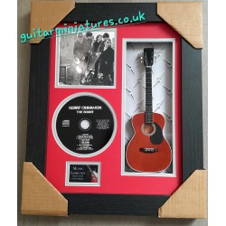 Gerry Cinnamon Miniature 10" Guitar & CD/Sleeve Framed Presentation