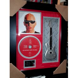 Joe Satriani Miniature 10" Guitar & CD/Sleeve Framed Presentation
