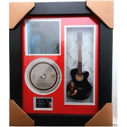 Bon Jovi New Jersey Miniature 10" Guitar & CD/Sleeve Framed Presentation