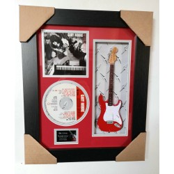 Gary Moore Miniature 10" Guitar & CD/Sleeve Framed Presentation