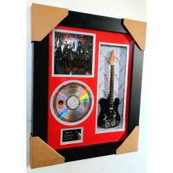 Motley Crue Miniature 10" Guitar & CD/Sleeve Framed Presentation