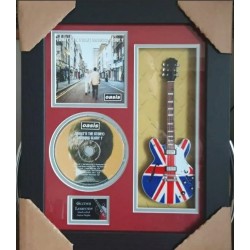 Oasis Miniature 10" Guitar & CD/Sleeve Framed Presentation
