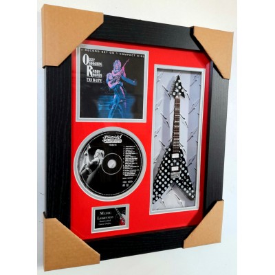 Randy Rhoads Miniature 10" Guitar & CD/Sleeve Framed Presentation