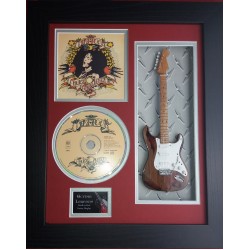 Rory Gallagher Tattoo Miniature 10" Guitar & CD/Sleeve Framed Presentation