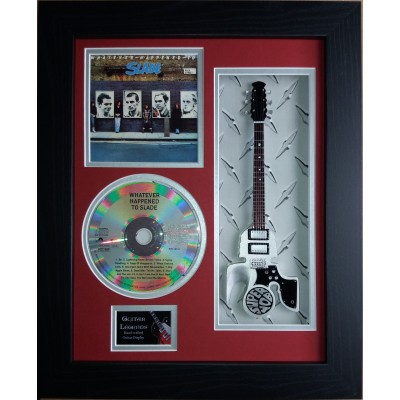 Slade Whatever Happened To..Miniature 10" Guitar & CD/Sleeve Framed Presentation