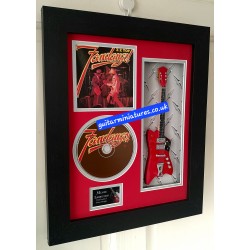 ZZ Top Fandango Miniature 10" Guitar & CD/Sleeve Framed Presentation