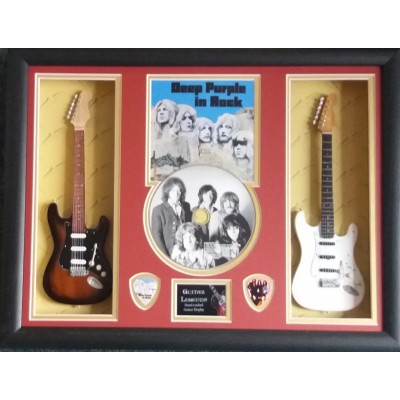 Deep Purple Double Mini Guitar, CD & Plectrum Presentation 