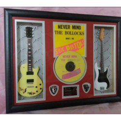 Sex Pistols NMTB Double Mini Guitar, CD & Plectrum Presentation 