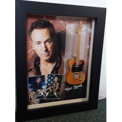 Bruce Springsteen Framed Miniature Tribute Guitar 