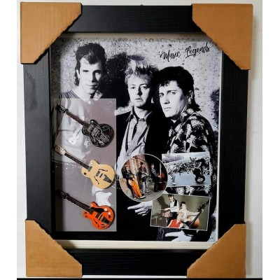 Stray Cats Triple Guitar display 