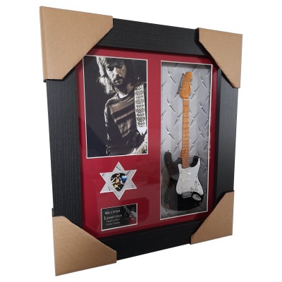 Eric Clapton "Blackie" Framed Guitar & Plectrum Presentation