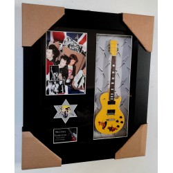 Sex Pistols Steve Jones Framed Guitar & Plectrum Presentation