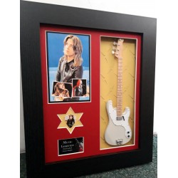 Suzi Quatro Framed Guitar & Plectrum Presentation