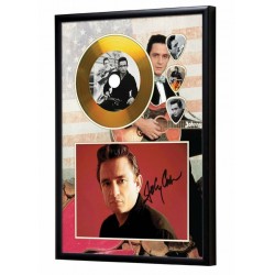 Johnny Cash Gold Look CD & Plectrum Display
