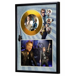 Jon Bon Jovi Gold Look CD & Plectrum Display