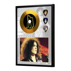 Marc Bolan T Rex Gold Look CD & Plectrum Display