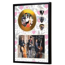 Stray Cats Gold Look CD & Plectrum Display