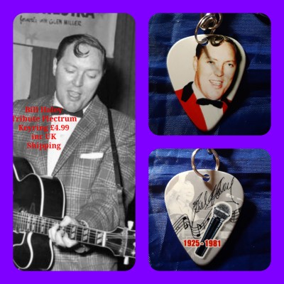 Bill Haley Double Sided Tribute Plectrum Keyring