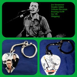 The Clash Double Sided Tribute Plectrum Keyring