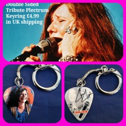 Janis Joplin Double Sided Tribute Plectrum Keyring