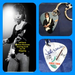 Jeff Beck Double Sided Tribute Plectrum Keyring