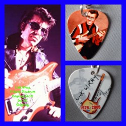 Link Wray Double Sided Tribute Plectrum Keyring